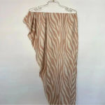 INC International Concepts Triangle Zebra Print Scarf Wrap Natural Beige Mocha Tan Photo 3