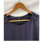 Dolce Vita Smocked Detail Long Sleeve Blue Blouse XS Photo 1