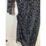 Krimson Klover Dark Floral Knit Dress Womens Small Pocket Cinch Hiking Outdoorsy Black Photo 6