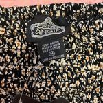 Angie Crop Top Elastic Floral Print Black Size Medium Peasant Boho Festival Top Photo 6