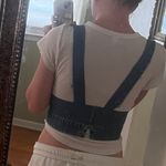 Reworked Denim Crop Top Blue Photo 5