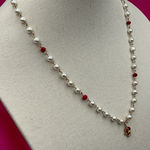 Handmade Vintage Cute Little Jingle bell Pearl Necklace  Photo 0