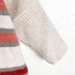 Loft Cream Striped Turtleneck Wool Blend Dolman Sleeves Sweater, Size XXS Photo 6