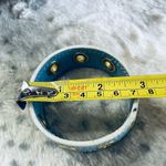 Coach  Blue Leather Bracelet with Gold Accents Photo 3