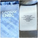 Lands' End 365 Commuter Blue Palm Print Top Plus Size XL/18 Moisture Wicking Photo 11