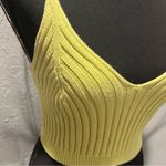 Free People 🍒 YELLOW KNIT CROPPED TANK TOP SIZE SMALL🍒 Photo 1