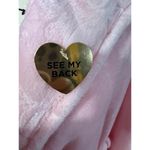 Juicy Couture  Plush Pink Hooded Bathrobe Robe L Belted Cozy Soft NWT Photo 3