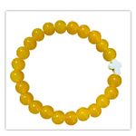 Handmade NWT emress jewelry Dandelion Beaded Cross Bracelet Yellow Photo 1