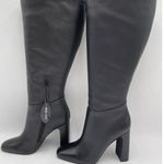 Steve Madden Classic Black Knee High Boots, S87 Photo 8