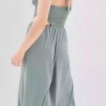 American Eagle NWT Wide Leg Green Blue Jumper small cutout halter boho Photo 1