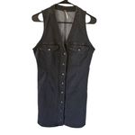 Free People Wandering Star Denim Mini Dress Photo 2