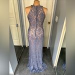 City Studio Steel Blue Lace Overlay Rhinestone Beaded Formal Prom Dress Size undefined Photo 3