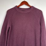 Quince Plum Knit sustainable, organic cotton Sweater Sz M Purple Size M Photo 2