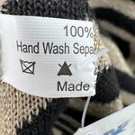 Cruise Club cardishawl chevron metallic gold black poncho wrap shawl NEW OS Photo 6