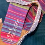 Toms  Pink and Purple Sandals Vibrant Striped Design New Photo 4