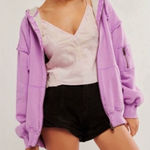 We The Free NWOT Free People By Your Side Lined Hoodie - bubble tea - Small Photo 0