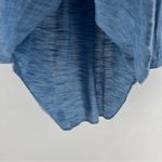 Seafolly  Boyfriend Beach Shirt Blue Chambray Lightweight Roll Tab Sleeves V-Neck Photo 7