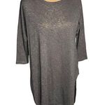 Ginger G Gray High/Low Tunic Shirt Size Large Photo 0