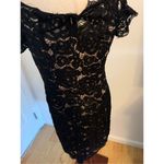 Adrianna Papell Beautiful Lacey black dress size 8 Photo 2