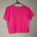 NWT Wilfred Free Aritzia Hot Pink Vital Baby Tee Women’s Sz Medium Basic T Photo 2