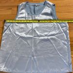 Pj Harlow  2pc sleeveless Blue Satin Pajamas size large Photo 4