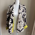 Robert Rodriguez  Black and White Flora Blazer Suit Jacket Magnetic Buttons Photo 1