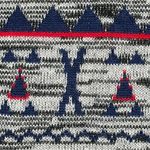 Roxy Grey Knit Cardigan with Geometric Designs Size Medium Photo 9