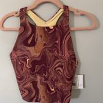 Beyond Yoga  Refocus Cropped Tank SERENE MARBLE Size Small Photo 2