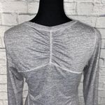 Athletic Works Longsleeve scoopneck hi low stripe top w/scrunch sides sz Small Photo 7
