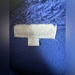 Carolyn Taylor  Blue Fleece Full Zip Sweater Jacket Womens Long Sleeve High Neck Photo 2