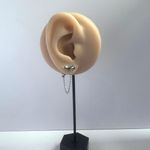 Cross Stud Earrings for Men Women Streetwear Punk Hip Hop Unisex Style Silver Photo 5