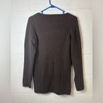 Tommy Hilfiger  Y2K Brown Casual Minimalist Fall Cable Knit Sweater Size XL Photo 5