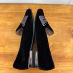 Seychelles  Coreylynncalter All Mine Black Velvet Bow Loafer Flat Silver Heel 6.5 Photo 4