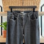 Eileen Fisher Mid-Rise Gray Straight Slim Leg Jeans, 10 Photo 1