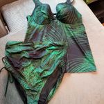 Lane Bryant Tankini Bikini Tropical Vibes Plus Size 40DD size 16 Photo 0