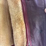 Vintage 70s Brown Leather Coat with Fur Collar – Western Leather Clothing Center Size M Photo 10