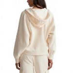Madewell Ribbed Cocoon Hoodie Sweatshirt Antique Cream Size Small Photo 1