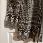 Vanity Essentials one hook clasp crochet cardigan stretchy sweater Gray size XL Photo 1