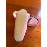 LAMO Pink Faux Suede Moccasin Slippers Faux Fur Lined Indoor Outdoor Size 7 Photo 3