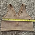 Aerie  Offline Recharge tan waffle knit racerback bralette size M Photo 6