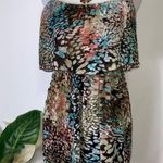 Urban Outfitters Modern Love  Multicolor Spaghetti Strap Overlay Dress S Photo 2