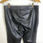 Free People  Black Vegan Leather Leggings Pull On High Waist Womens Size 29 NWT Photo 6