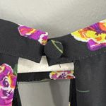 Torrid Multi-Color Floral Print Chiffon Cold Shoulder V-Neck Dress Size 18 Geo Floral Photo 7