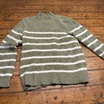 Bailey 44‎ Sweater Sz Medium Mock Neck Soft Pullover Stripped Fuzzy Knit Photo 0