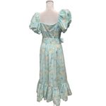 Love Shack Fancy x Target Estelle Maxi Puff Sleeve Blue Floral Dress Size M? Photo 2