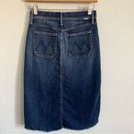 MOTHER Denim High Waisted Patchie Skirt in Flowers From Storm Wash. Size 23 Photo 2