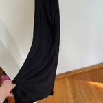 Free People FP BEACH  Shell Yeah Midi Dress Solid Black Low Back Strappy Tie Back Photo 16