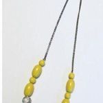 J.Crew Women's Yellow Fashion Statement Beaded Necklace Photo 0