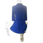 Lush Clothing Women’s Royal Blue Lush Mini Dress Size XS Sheer Top Lined Bottom Photo 3