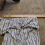 Aerie  Small Size S Blue White Pinstripe Jumpsuit Sleeveless Pockets Bow Photo 5